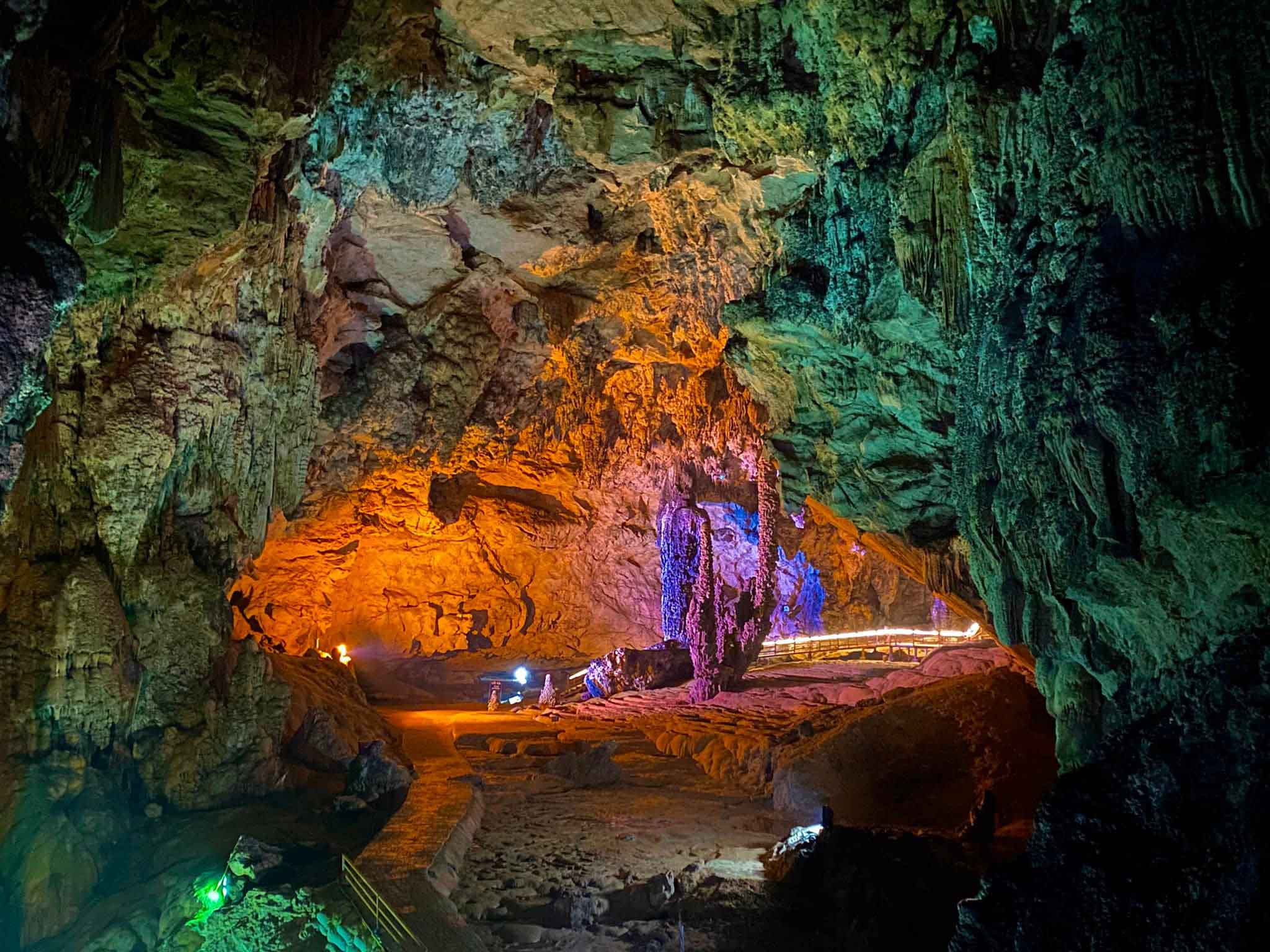 Visit Nguom Ngao Cave, famous for its spectacular limestone formations.